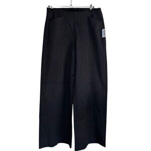 NEW Old Navy Pants Pixie High Rise Wide Leg Medium Dark Gray Comfort Waistband